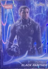 Marvel Topps Chrome Trading Cards Black Panther Iron Man Vanessa Fisk and 1 more