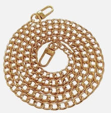 Purse Chain Strap Gold Handle Shoulder Crossbody Handbag Metal Replacement 47"