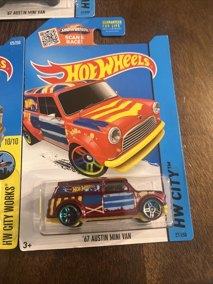 Hot Wheels '67 Austin мини фургон лот из 3 новых на карте HW City HW City Works - Изображение 4 из 4