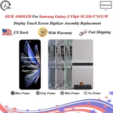 OEM AMOLED For Samsung Galaxy Z Flip6 F741U/W LCD Display Touch Screen Digitizer