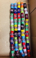5 Strands Glass Beads, Multi color barrel shaped Lamp work Glass Beads for craft