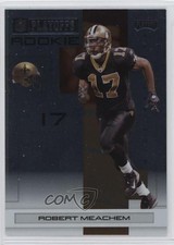 2007 Playoff NFL Playoffs Rookie Black Metalized 28/49 Robert Meachem #127 nd3