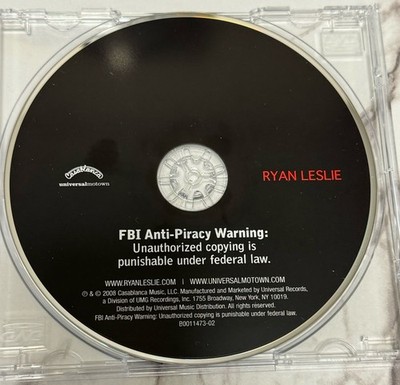 Transition by Ryan Leslie (CD, 2009) Disc Only With Blank Jewel Case