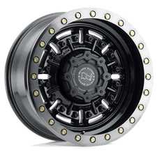 17" Black Rhino ABRAMS 6X5.5 0MM GLOSS GUN BLACK MACH DARK TINT