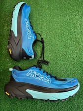 HOKA One One Mafate 5 Men’s SIZE 12.5 D ‘BLACK/SKYWARD BLUE’ Trail Running Shoes