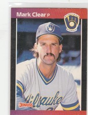 1989 donruss #528 Mark Clear BREWERS
