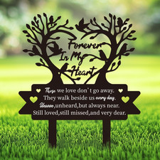 Grave Marker Cemetery Decorations for Grave Family Tree Metal Memorial Graves St