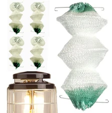 4 Pack Lantern Mantles For Gas Lamp 3layer Type Accordion Shape With 2 Install C