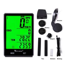 1x Waterproof Wired LCD Digital Cycle Bike Computer Bicycle Speedometer Odometer