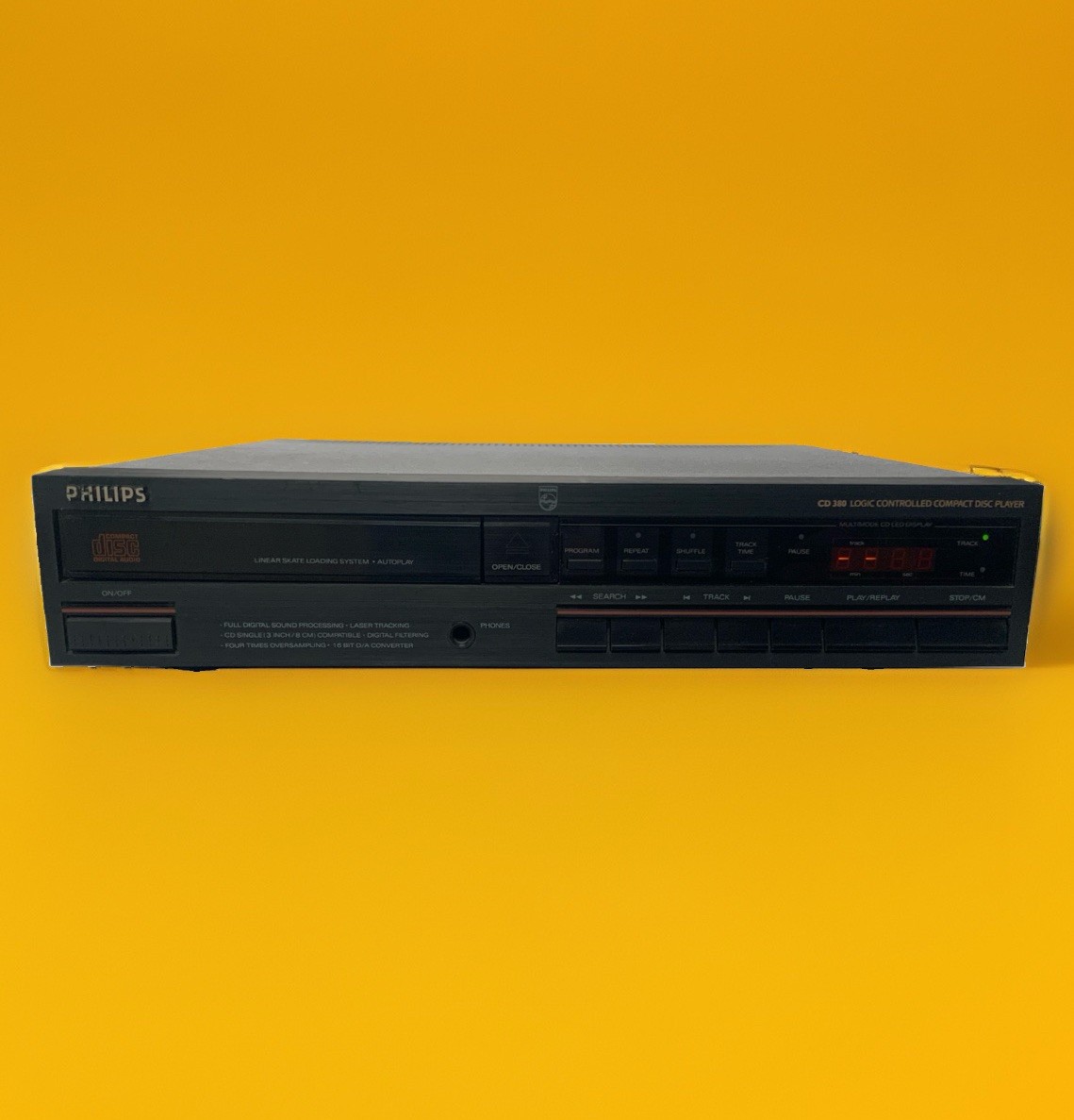 PHILIPS CD 380 - CD PLAYER LETTORE - DAC TDA1543 - CD Meccanica CDM-4/19