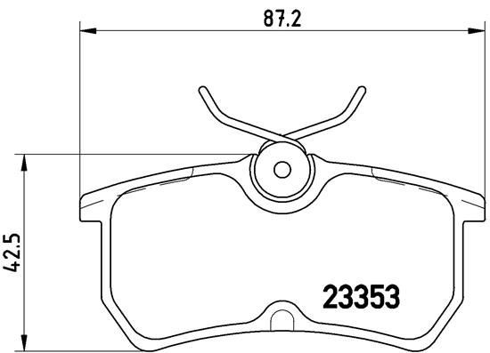 Bremsbelagsatz, Scheibenbremse P 24 047 Brembo FüR Ford-image