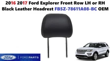 2016 2017 Ford Explorer Front Row LH or RH Black Leather Headrest FB5Z78611A08BC