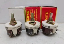 3 Pack Ohmite RHS500 Model H Rheostat 25W 500 Ohms Ceramic New Lot of 3
