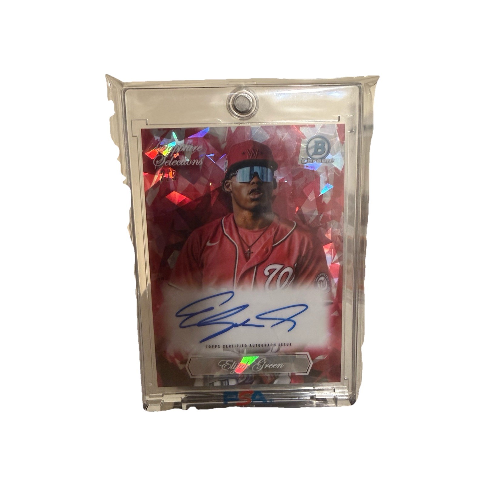 2023 Bowman Chrome Sapphire Selection Elijah Green Auto Red /5