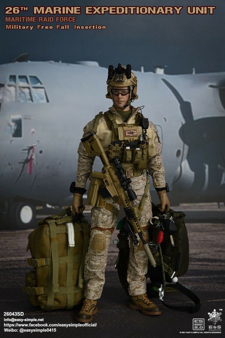 ミリタリー 1/6 26th MARINE EXPEDITIONARY UNIT 1/6 Easy&Simple 26043SD 26TH MEU MRF Military Free Fall