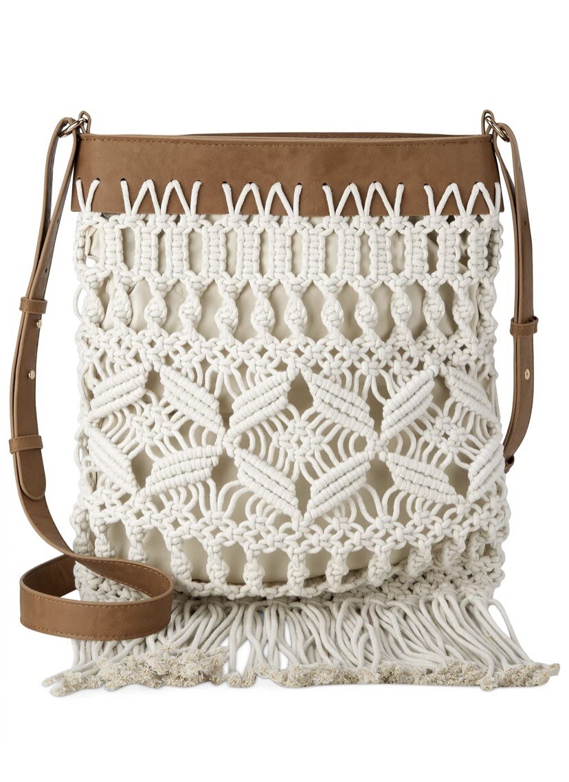 INC INTERNATIONAL CONCEPTS Macrame Crossbody - image 1