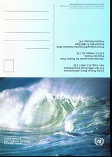 1992 Large Combo UN Folio - All 3 Offices on One Cover - Clean Oceans