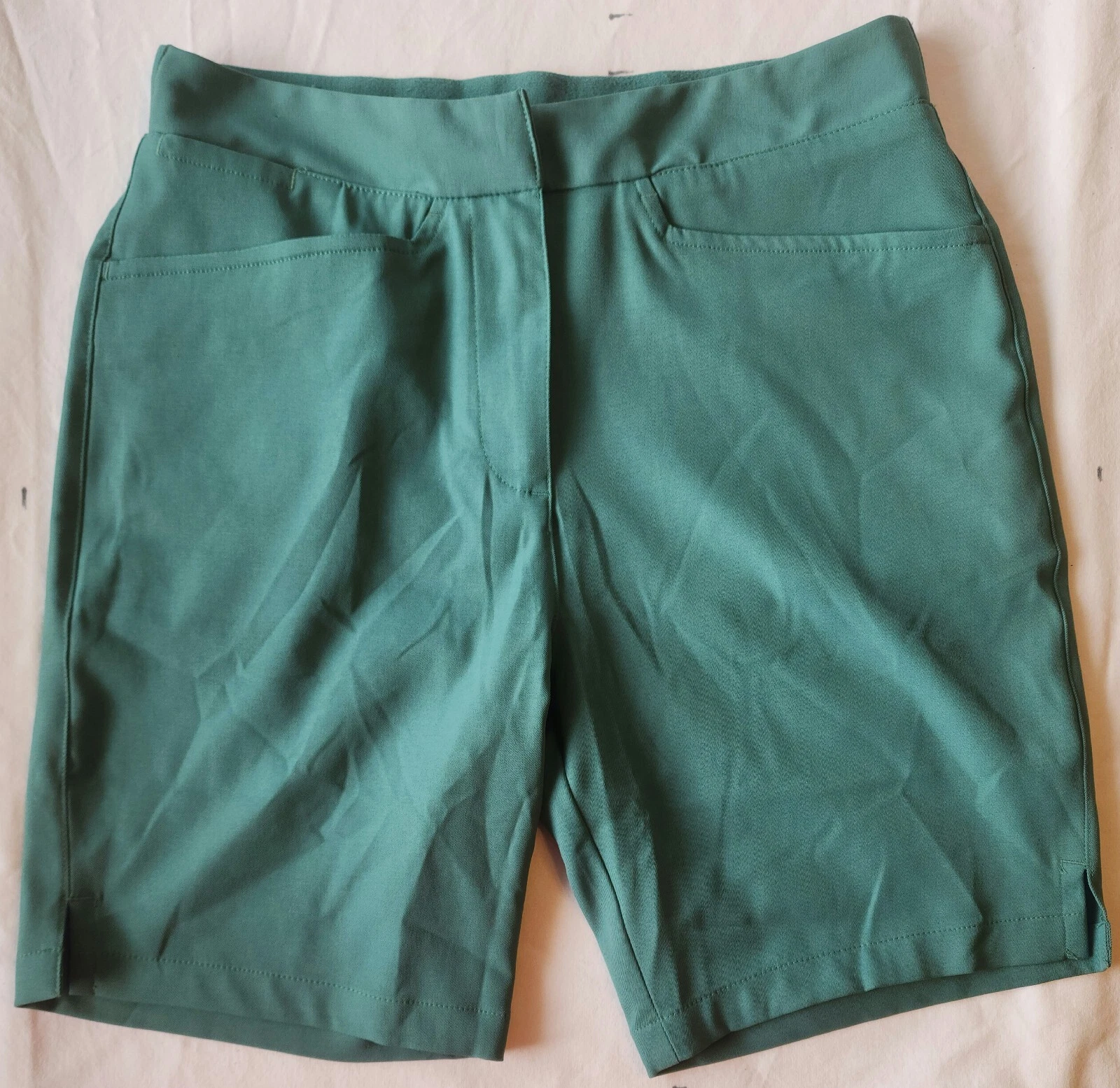 Bermuda Puma Golf Pounce donna XS verde piatto davanti us intime ottimeioni