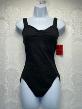 Capezio Black PRINCESS TANK LEOTARD - size Large Brand New