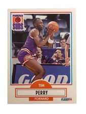Excellent: Vintage 1990-91 FLEER Tim Perry Phoenix Suns Trading Card