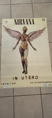 Nirvana Affiche Originale Promotion Album In Utero 1993 - Photo 1/4