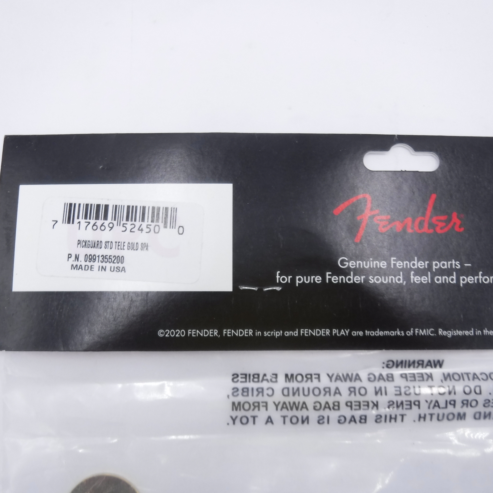 Genuine Fender American Standard Telecaster Gold Pickguard 8 Hole Mount eBay