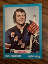 1973-74 Topps #88 Rod Gilbert New York Rangers Hall of Fame GVg