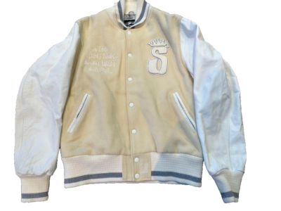 Old Stussy スタジャン　25th anniversary Stussy 25th Anniversary Varsity Jacket Black on Black