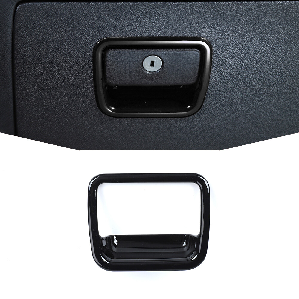 Black Co-pilot Storage Box Handle Trim For Chevrolet Camaro 2010-15 Accessories