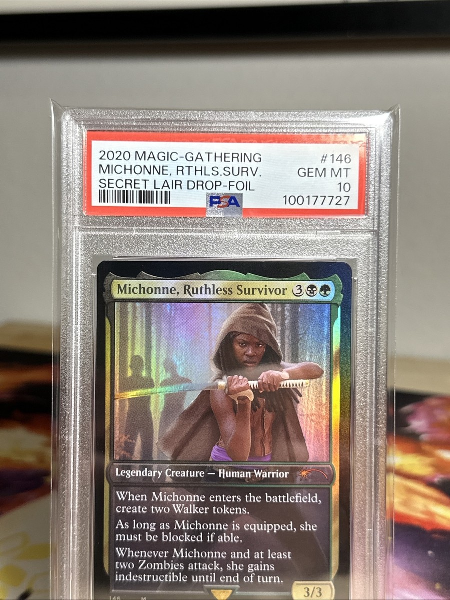 マジック：ザ・ギャザリング MTG Secret Lair The Walking Dead foil MTG Secret Lair Michonne, Ruthless Survivor Walking Dead