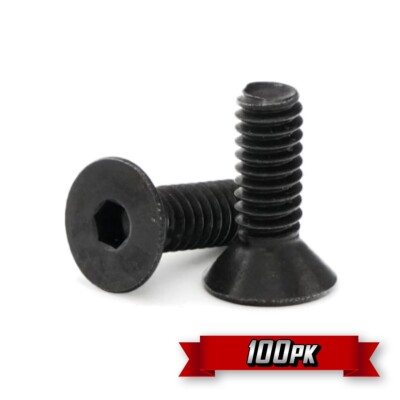 Parker Fasteners 1/4-20 Socket Head Cap Screw, Black Oxide Alloy Steel, 1 in Length, 5 PK 25C100KCS/SEMSBLOX