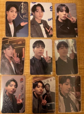 BTS JUNGKOOK 9 Photo Card SET GOLDEN 3 COMPANIES 2nd LUCKY DRAW