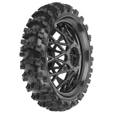 NEW Pro-Line 1/4 Dunlop MX14 Rear Tire/Black Bullyspoke Wheel: Promoto-MX