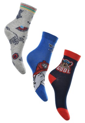 Paw Patrol Chase Marshall 3 Paar Kinder Socken Strümpfe Set 