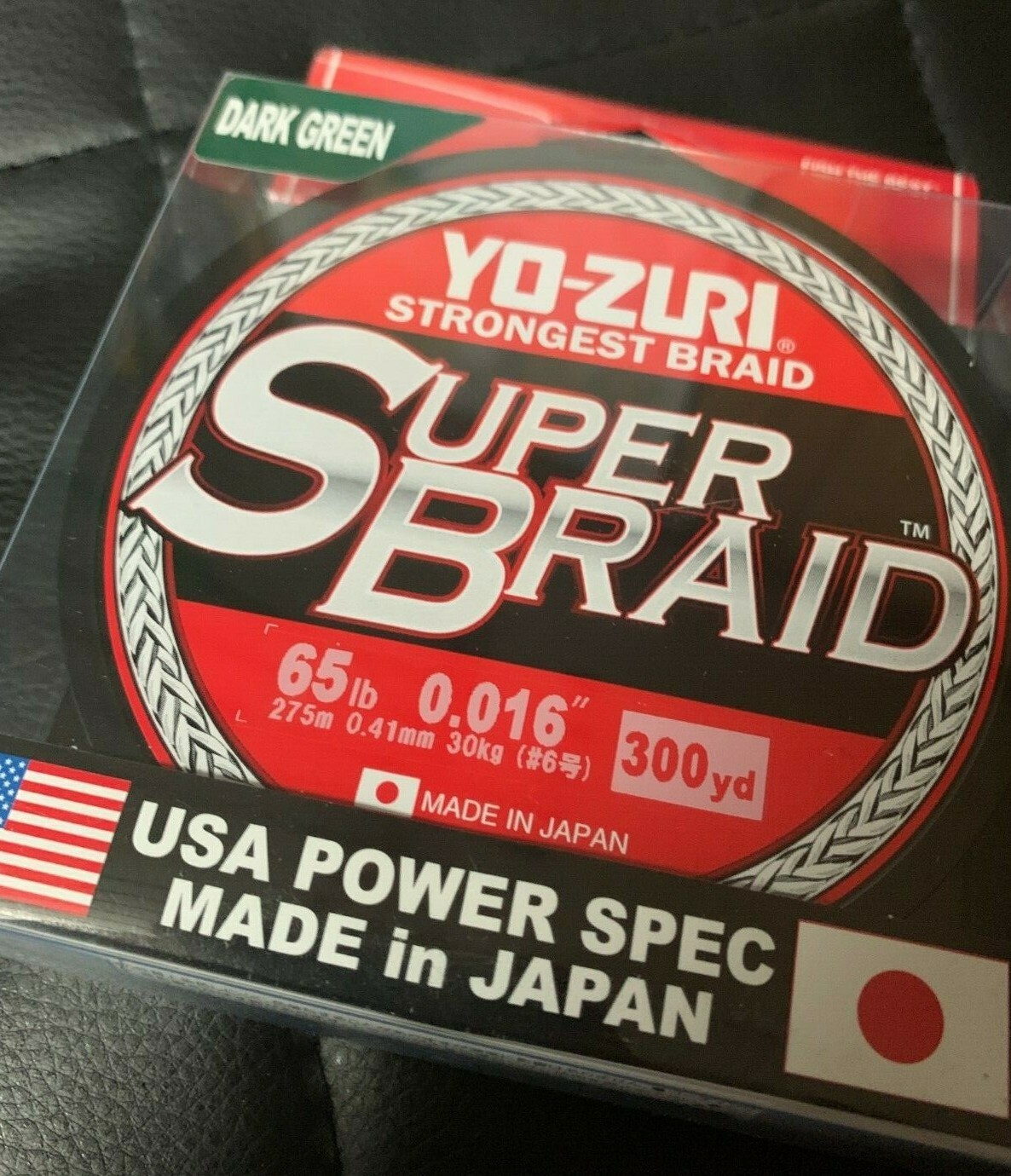 YoZuri SuperBraid Braided Fishing Line 300 yards Green 65lb test