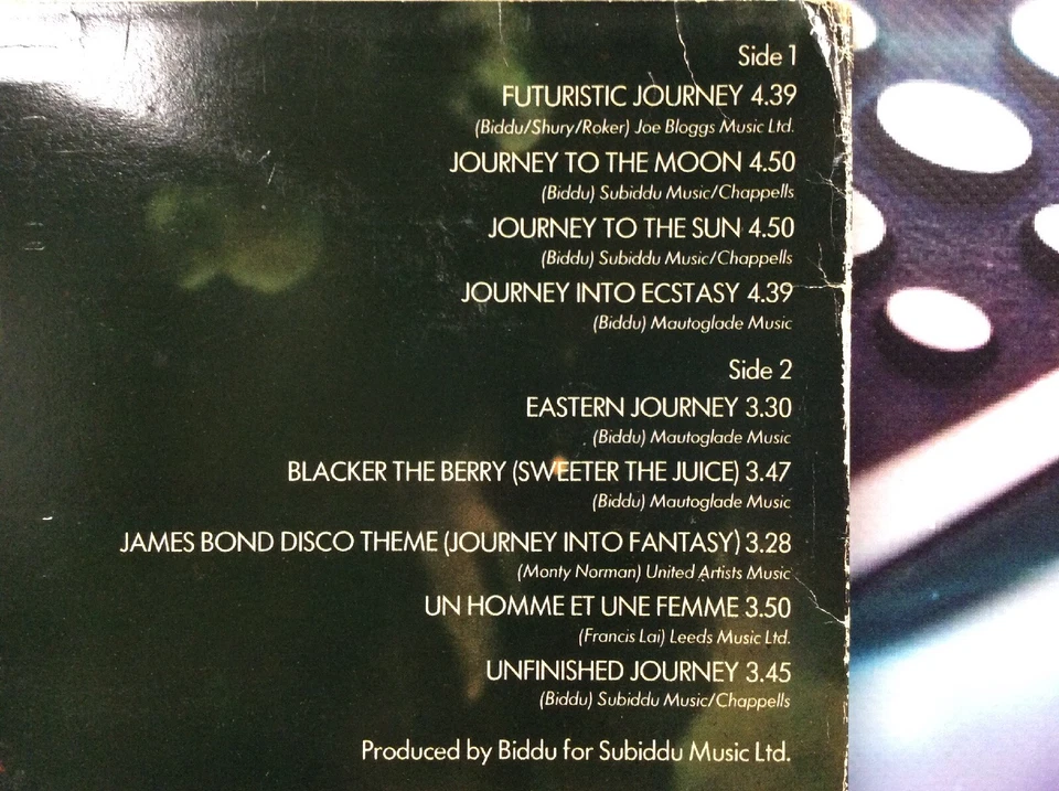 Futuristic Journey Biddu Orchestra LP Album Vinyl Rec EPC82497 A1/B1 World 70’s - Image 3 of 4