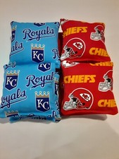 8 Cornhole Bag Set Corn Hole Kansas City Chiefs and Royals
