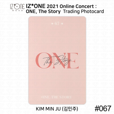 IZ*ONE 2021 One The Story Online Concert Trading card Photocard