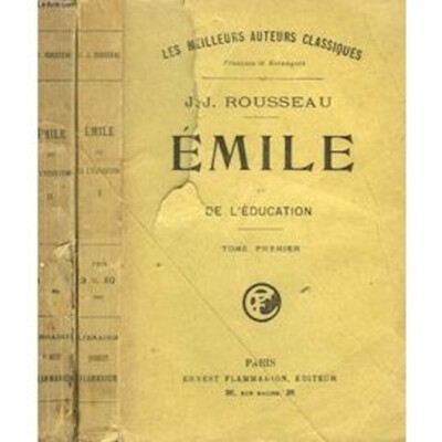 Emile ou de l'_ducation - 2 Gr. [Brosche_] von ROUSSEAU JEAN - JACQUES