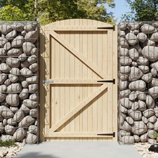 Pressure-Treated Fir Wood Door Wooden Garden Gate Pedestrian Gates Fence Panel