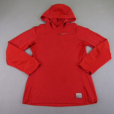 Nike Hoodie Womens Small Red Pullover Hyper Elite Dri Fit