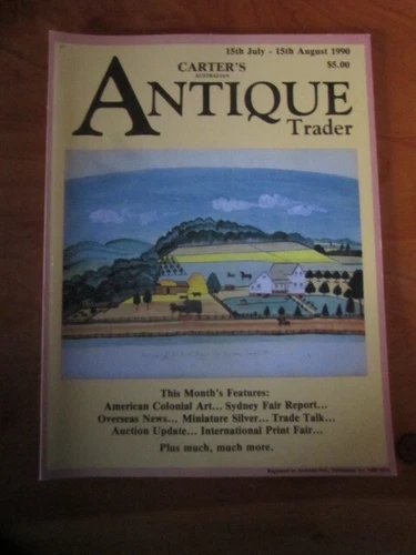 MAGAZINE CARTER'S ANTIQUE TRADER MAG JULY-AUGUST 1990   *** MUST SEE *