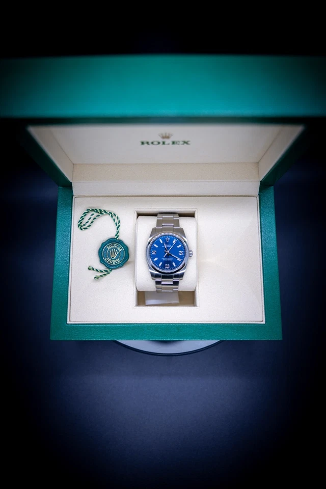 Rolex Oyster Perpetual | 34mm | w/Papers and Authenticity card + Extra Links - Image 2 of 4