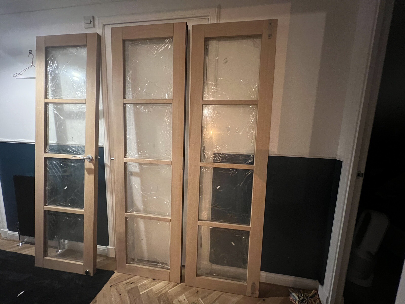 Vufold Finesse Oak 3 BiFolding Door Set (Internal) With Frame eBay