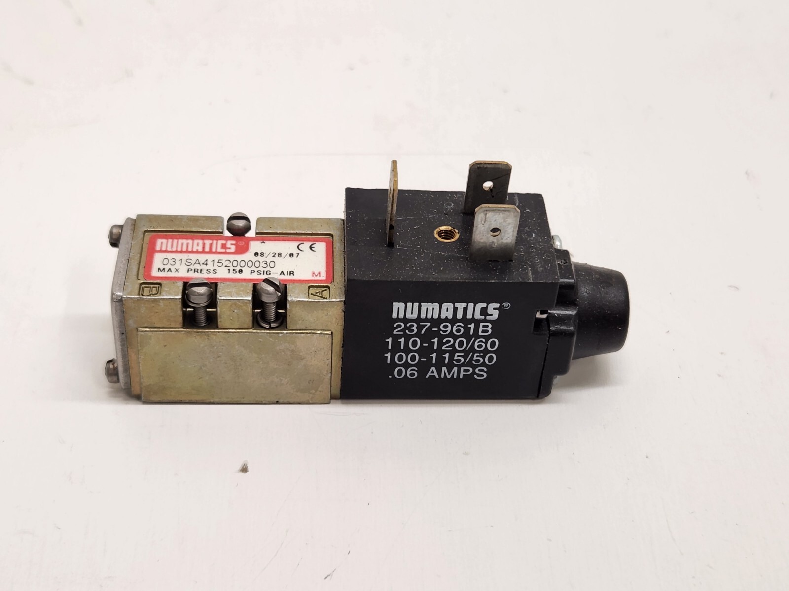 GUARANTEED! ASCO NUMATICS 4-WAY 2 POISTION SOLENOID VALVE 031SA4152000030