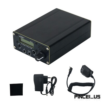 2025 NEW USDX+ 3W-5W QRP SSB/CW HF Transceiver 8-Band SDR Transceiver + Adapter