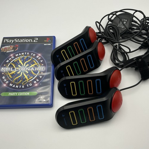 4 X Official Sony PS2 Playstation 2 Wired Buzz Pads Controllers Buzzers