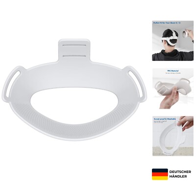VR-Headset Polster Weiß für Quest 2/3 Komfort und Stabilität verbessern