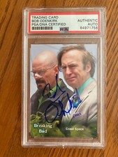 Bob Odenkirk 2014 Cryptozoic Breaking Crawl Space Saul Goodman Signed Card PSA
