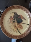 DECORATIVE PLATE porcelain Denoris Albertis Black-Billed Sicklebill Bird  — photo 2